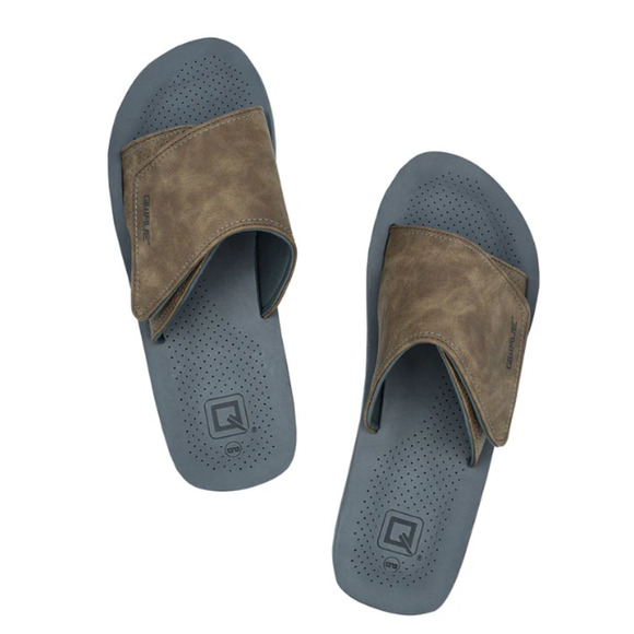 Qwave Men's Comfort Slide, Brown, Size 12/13 - Picture 1 of 4